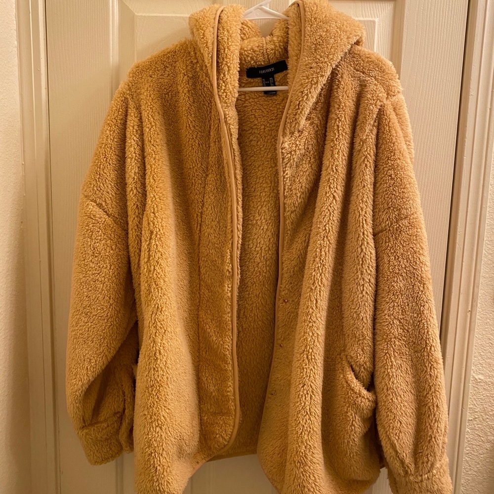 fluffy oversized jacket